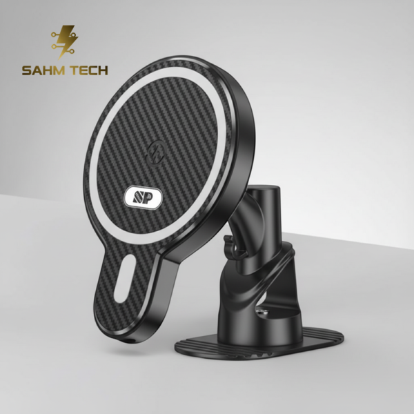 شاحن لاسلكي ميج سيف مع استند للسيارة